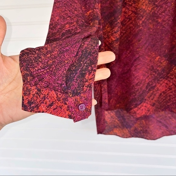 A.n.a Long sleeve sheer tunic blouse Size XS - Picture 5 of 11